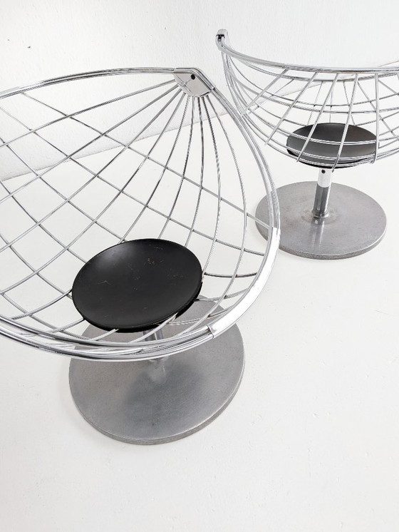 Image 1 of Set van 2 'Atomic Ball' stoelen van Rudi Verelst voor Novalux jaren 70