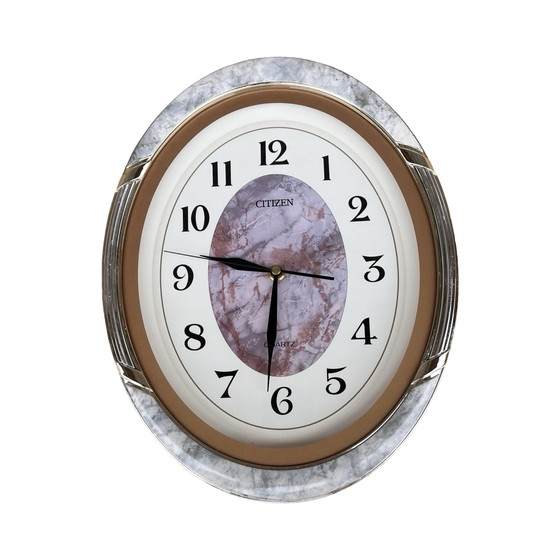 Image 1 of Nice Hollywood Regency Citizen Wall Clock, Made in Japan, 1980s