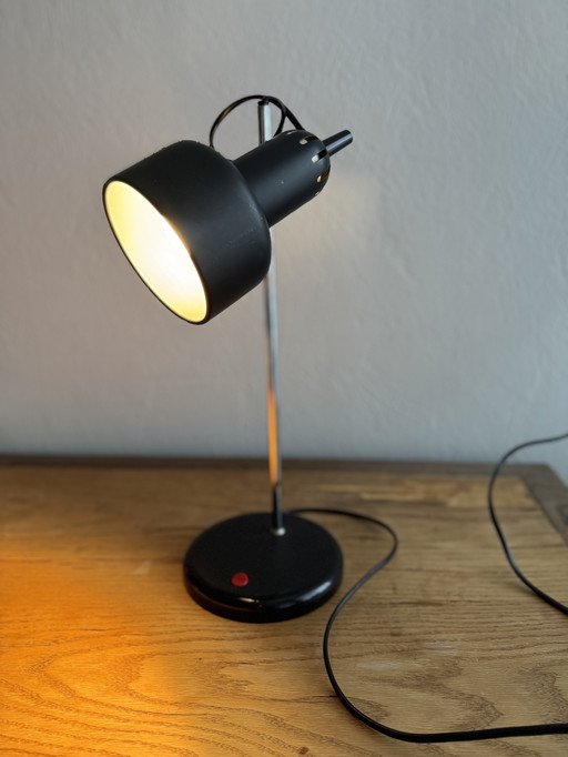 Lampada da scrivania vintage HEMA nera anni '70/'80