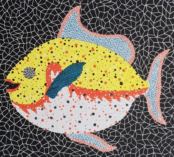Image 1 of After Yayoi Kusama, Fish, Lithograph, 1990s