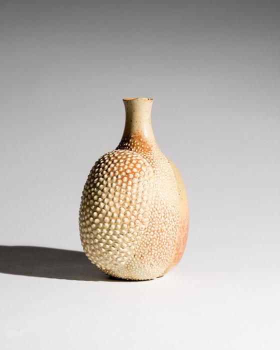 Image 1 of Jean-Claude de Crousaz Arpot Swiss Keramik Sculptural Textured Vase Switzerland