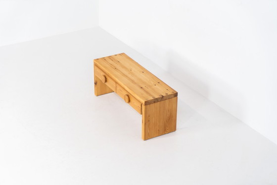 Image 1 of Pine bench/hallway cabinet in the manner of Ruben Ward (Sweden, 1970s).