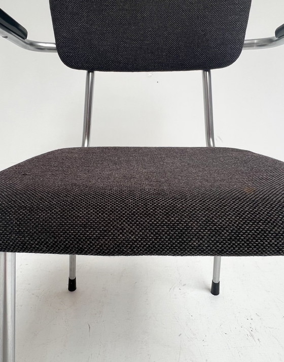 Image 1 of Ensemble de quatre chaises Gispen 115 d'origine hollandaise, 1960