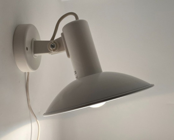 Image 1 of Vintage IKEA STROF Type V405 wandlamp, jaren 80, wit met chromen reflector