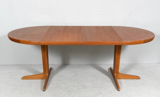 Image 1 of Tavolo da pranzo/tavolo allungabile di metà secolo in teak di VV Møbler, Spøttrup, Danimarca, anni '60