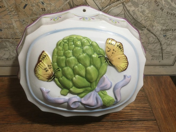 Decorative jelly mold "the blue cord" – Storage cabinet, Porcelain, Vintage (photo 8 of 13)