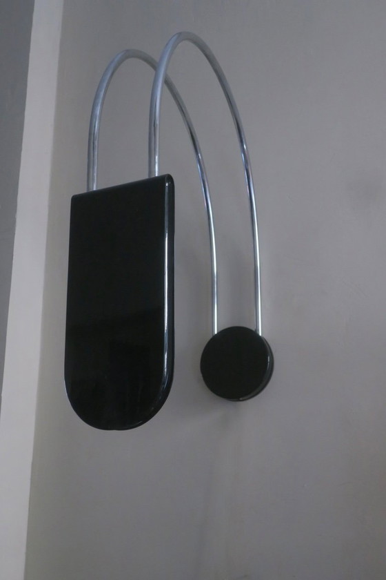 Image 1 of Mid-Century Modern boogvormige wandlamp van Bruno Gecchelin voor Skipper and Pollux, Italië, jaren 70.