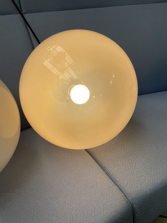 Image 1 of Grote Raak ochtendmist hanglampen, jaren 70