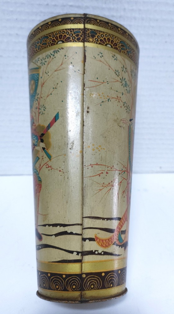 Image 1 of Portapinceles decorado al estilo japonés, mediados del siglo XX.