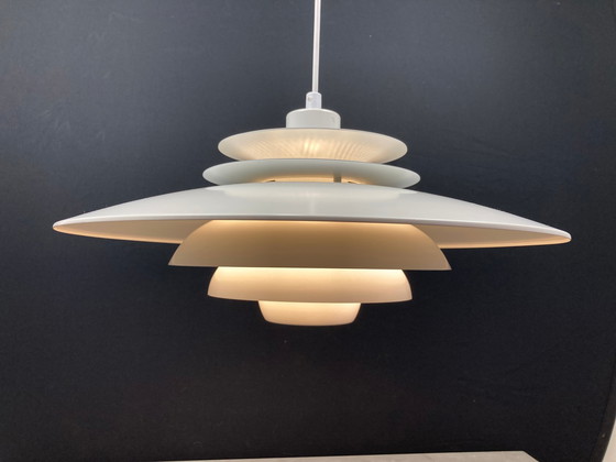 Image 1 of Large Vintage Scandinavian Hanging Lamp - Verona 1012-H - Kurt Wiborg - Jeka Metaltryk - 1980