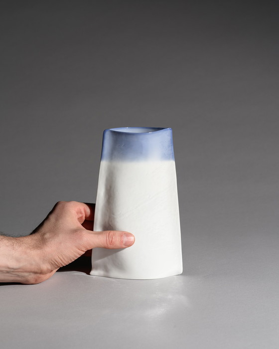 Image 1 of Johan van Loon x Rosenthal Studio-Line Glossy Paper Porcelain Vase Duo Maritime