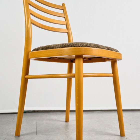 Set di 4 Sedie da pranzo, di TON, anni '60, Cecoslovacchia – Tessile, Legno (photo 15 of 20)