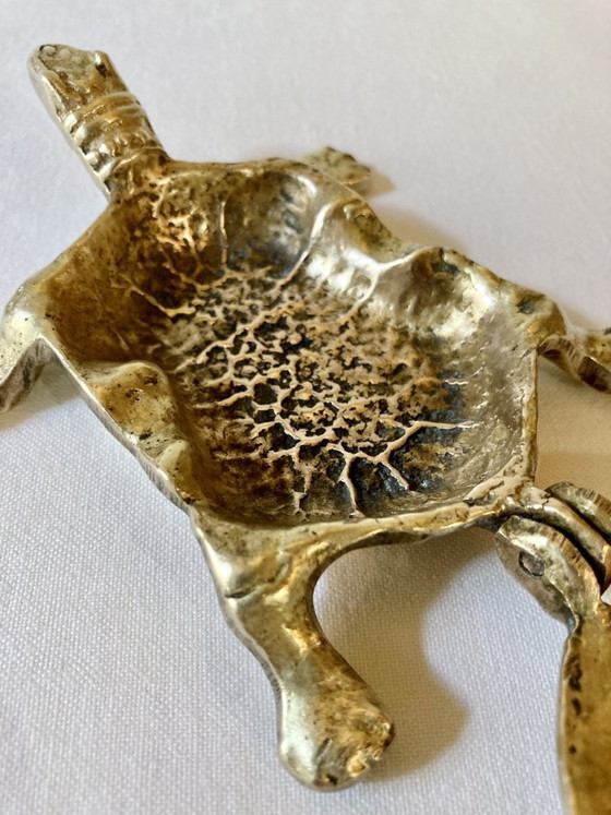 Image 1 of Brass turtle ashtray, 1970s