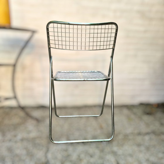 Chaise pliante Ted Net Design Niels Gammelgaard pour IKEA, Chrome – Chaises pliantes (photo 3 of 8)