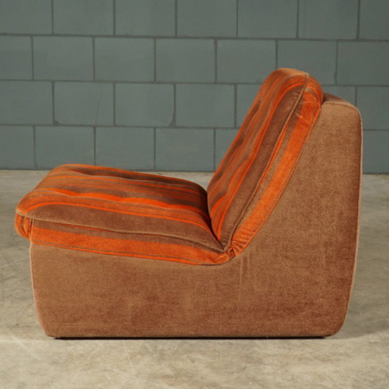 Image 1 of Midcentury modulaire zithoek/zitgroep – velours – jaren 70