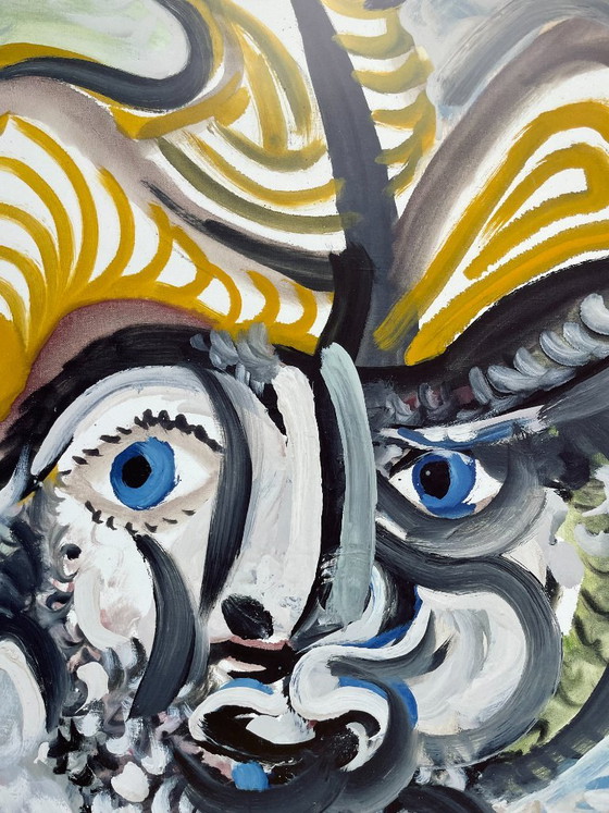 Pablo Picasso (1881-1973), Tête D'homme, 1972, Copyright Privatsammlung/VG Bild-Kunst, Bonn 2005, impreso en (photo 5 of 9)
