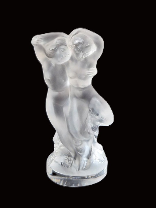 Lalique - Glassculptuur Pan en Diana
