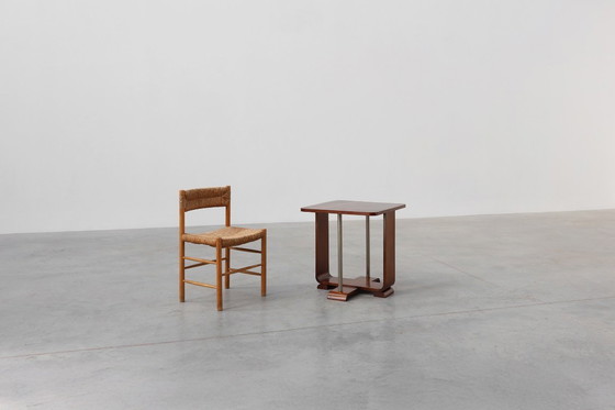 Image 1 of Tavolino quadrato Art Déco impiallacciato in rovere, Francia 1925 ca. 1925