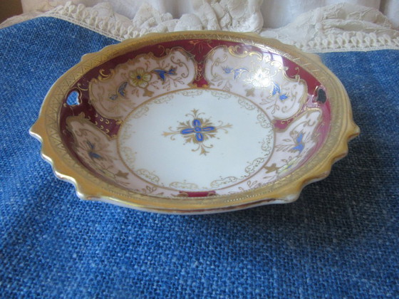 Decoratieve schaal, rood en goud, Schalen, Keramiek, Klassiek (foto 12 van 12)
