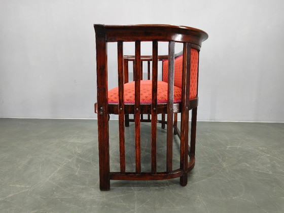 Image 1 of Josef Hoffmann Art Deco beukenhouten sofa, Weense Secession, jaren 1920