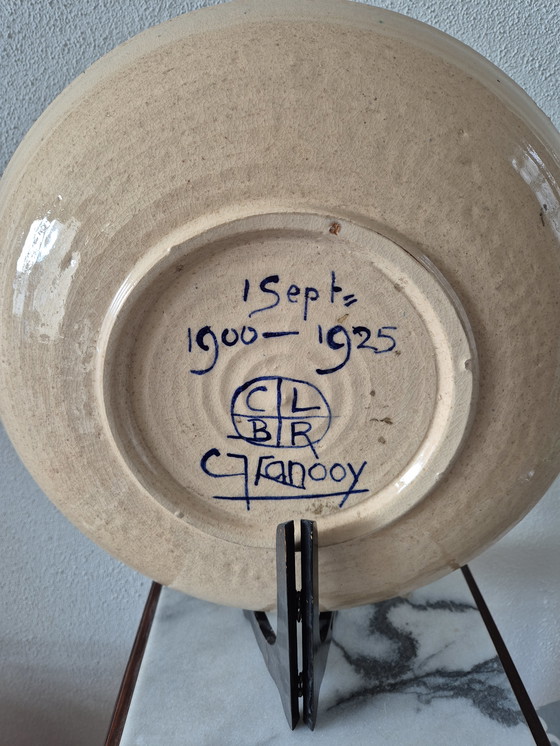 Image 1 of Chris Lanooy, plato con decoración de hongos