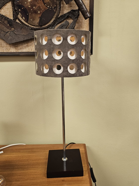 Image 1 of Vintage Tafellamp Bureaulamp Lamp Rondingen Rond