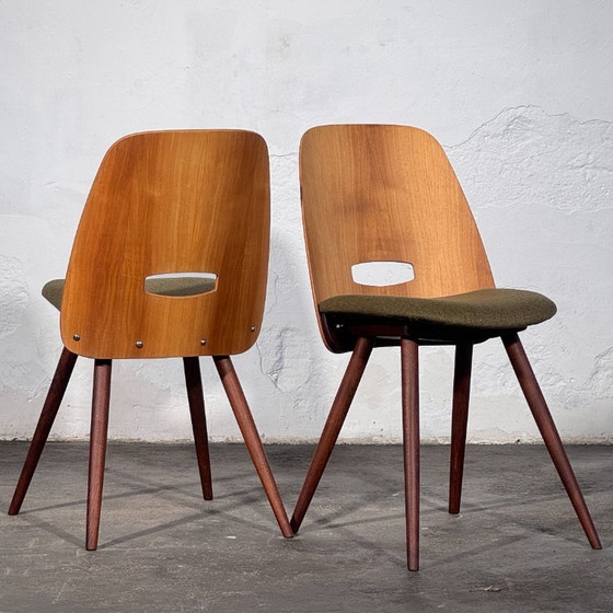 Lollipop Dining Chairs (Set of 4) by František Jirák for Tatra Nábytok, 1960s – Textile (photo 6 of 13)