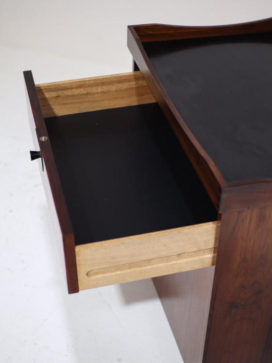 Image 1 of Bar cart trolley with tray, rosewood, Danish, 1960s
