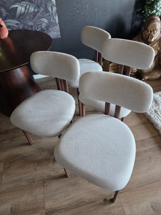 Esszimmerstühle – Mahom Furniture, Stoff, Holz (photo 6 of 6)