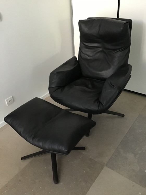 Image 1 of Cor Cordia lounge draai fauteuil + Poef