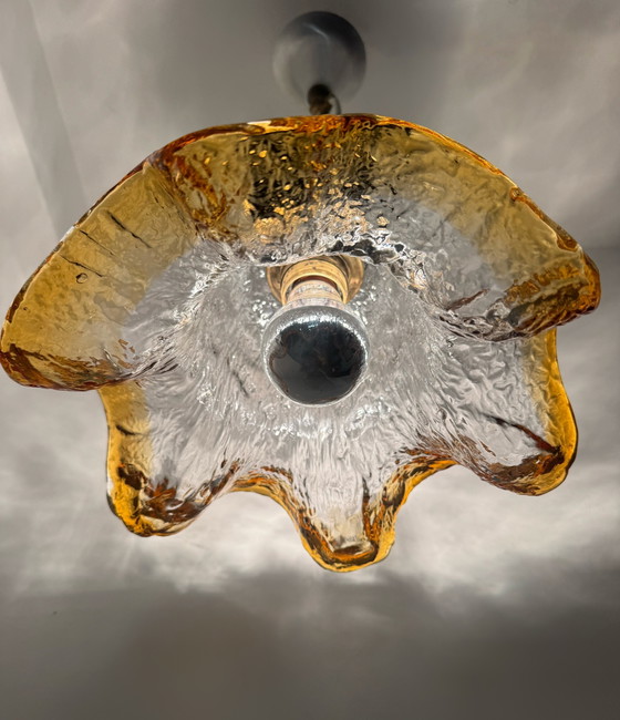 Image 1 of Murano glass flower chandelier, 1970s
