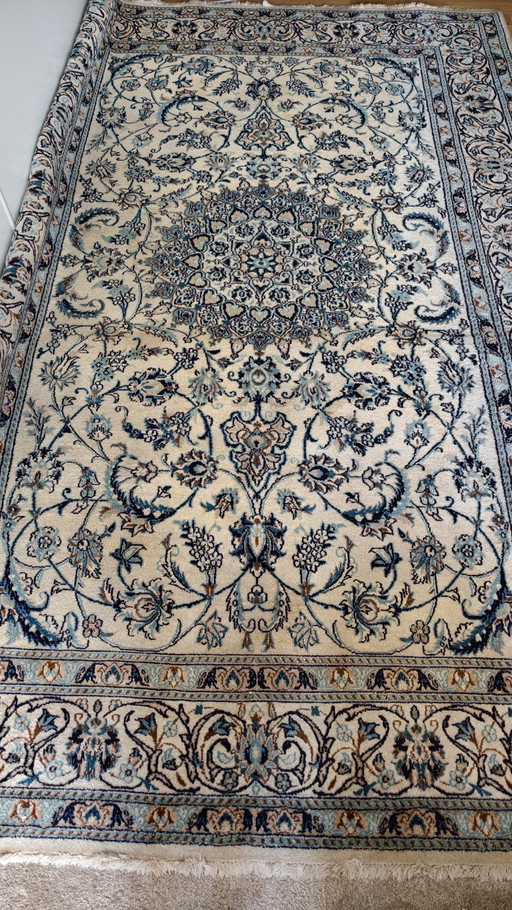Alfombra persa Nain vintage – Anudada a mano – 3x2 m – Limpiada profesionalmente recientemente