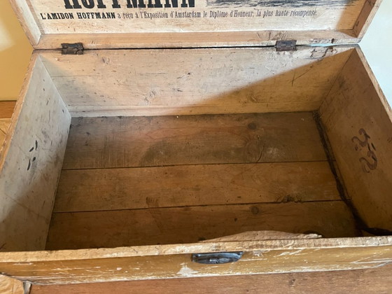 Image 1 of Atmospheric Le Chat Amidon Starch Advertising Box French