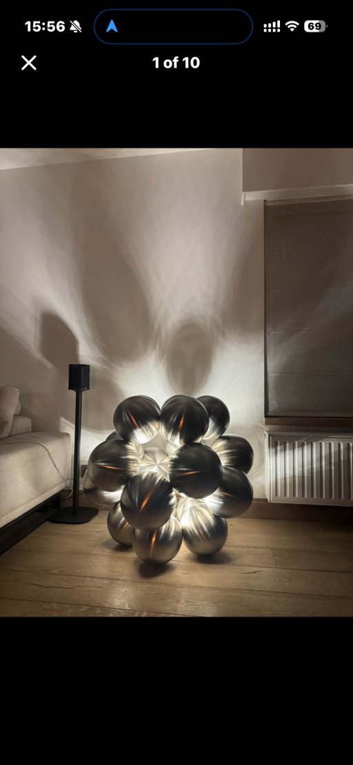 Objet Lumineux Design Unique Marcel Simons 02 – vloerlampen, rvs