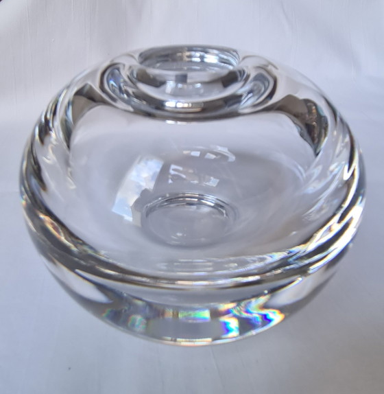 Vintage ball vase / paperweight – Peill & Putzler – 1960s / 1970s, Tapio Wirkkala style, signed "P", 2,254g (photo 7 of 15)