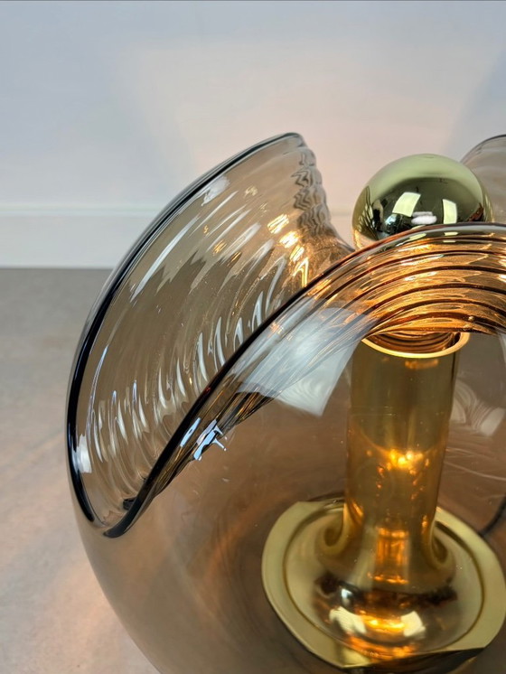 Peill Putzler Brass Futura Wave Table Lamp – Peill & Putzler, Glass (photo 11 of 12)