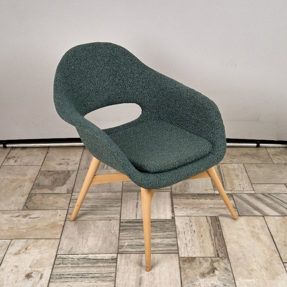 Image 1 of Vintage Shell Lounge Chair van Miroslav Navratil, jaren 60, Tsjechoslowakije
