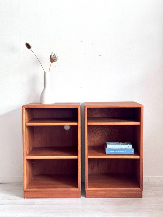 Vintage Danish teak (book)cabinet 1960s, Bookcases, Wood, Brown (photo 6 of 7)