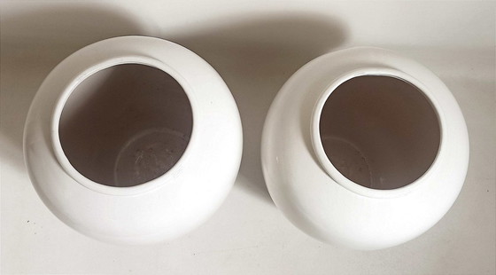 Image 1 of Coppia di vasi bicolore Germania Ovest Altezza 42 cm