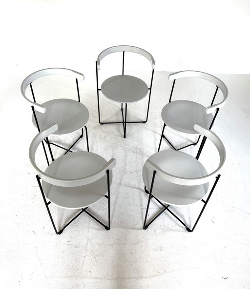 5x Design-Klappstuhl 'Soley', Kusch & Co '80
