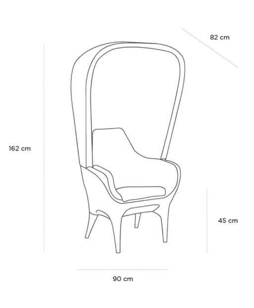 Poltrona Showtime – fauteuils, Leather, Plastic (photo 2 of 7)
