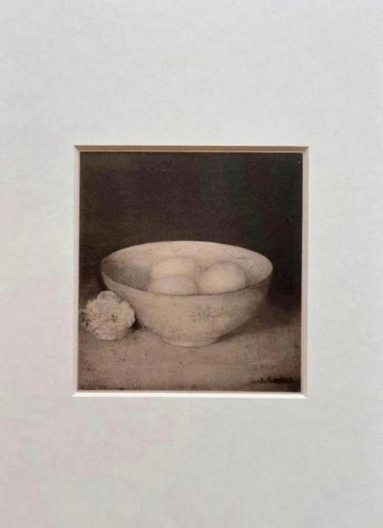 Image 1 of Jan Mankes 1889-1920 / Ciotola con uova in eliogravura originale, 1923