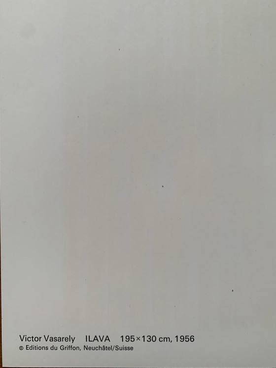 Image 1 of Victor Vasarely - Op Art Print "Ilava" (1973) - Editions du Griffon