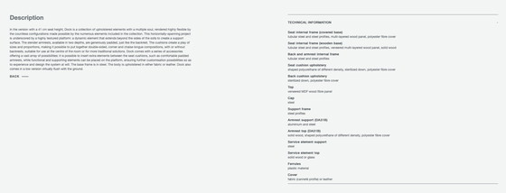 Image 1 of Divano Dock B&amp;B Italia versione alta base in legno