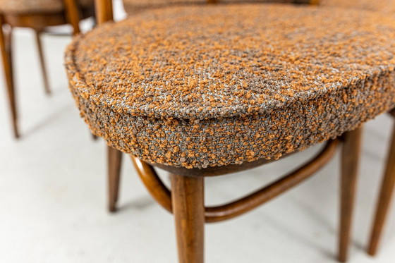 Image 1 of Satz von 6 Esszimmerstühlen Nr. 124 von H&J Kurmanowicz, Polen, 1950er Jahre