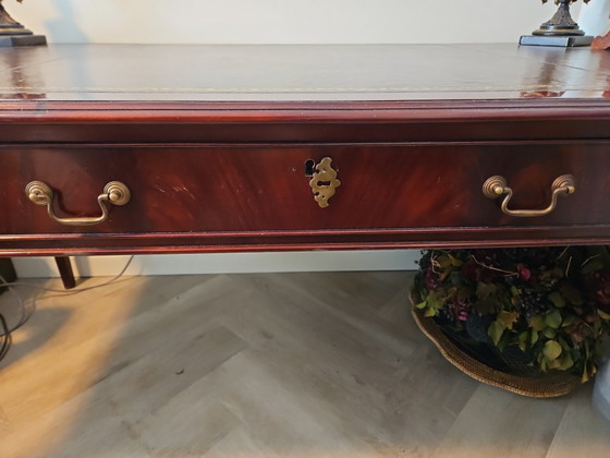 Mooi Antiek Bureau – Leather, Wood (photo 3 of 6)