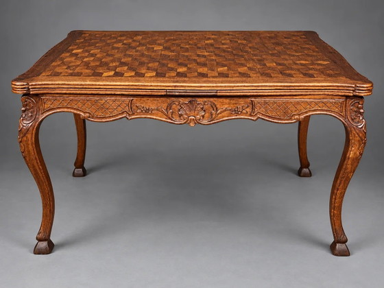 Mesa antigua estilo Luis XV. Roble macizo., Mesas de comedor, Madera, Marrón (foto 7 de 7)