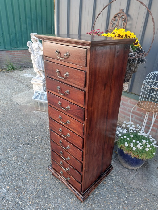 Commode anglaise classique Armoire à pharmacie, Armoire à archives Dim. 46x44 Cm et 125 Cm de haut