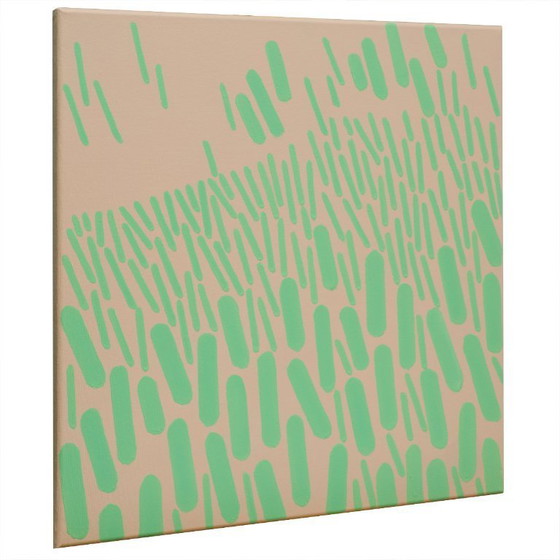 Image 1 of Cuadro original Complementario Rosa-Verde 005A, pieza única, 50x50cm sobre lienzo