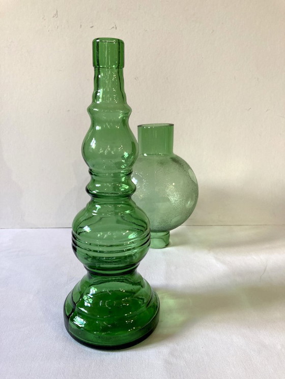 Image 1 of Cevin lamp in green glass